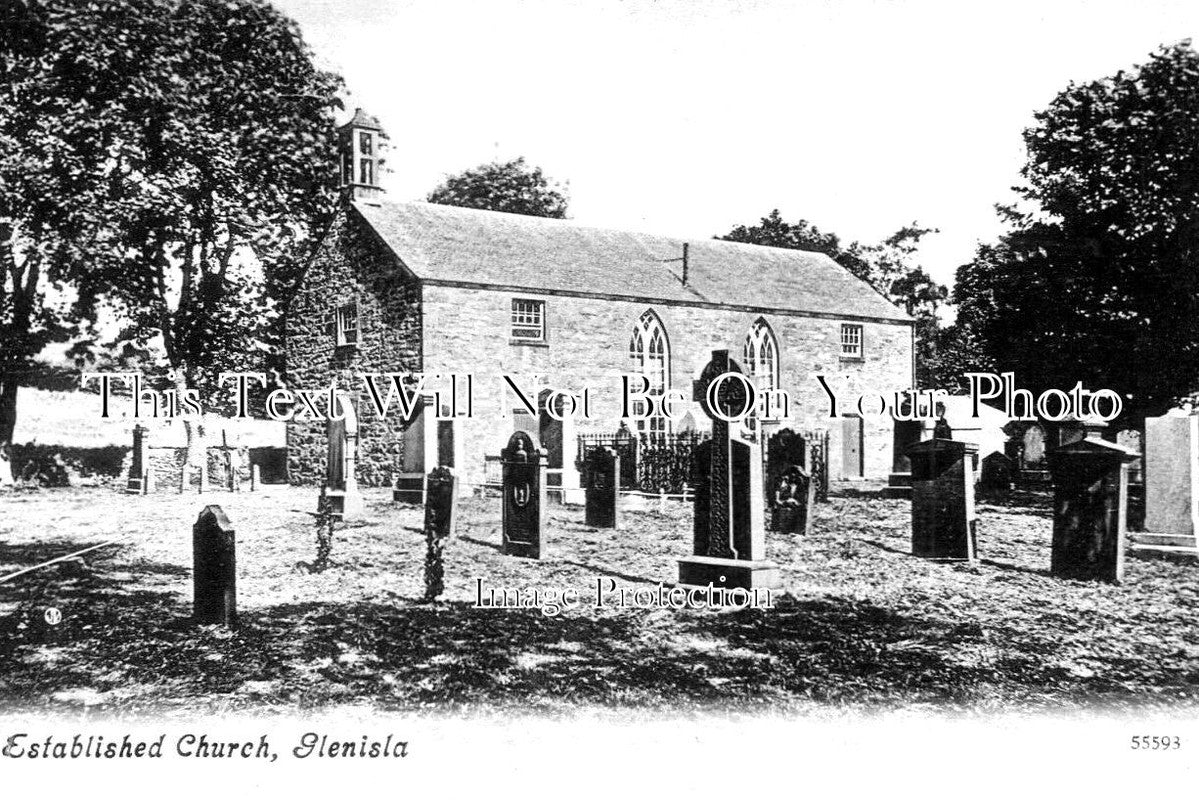 SC 912 - Established Church, Glenisla, Alyth, Perthshire, Scotland c19 ...