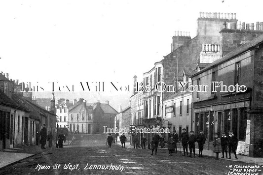 SC 923 - Main Street West, Lennoxtown, Scotland c1910