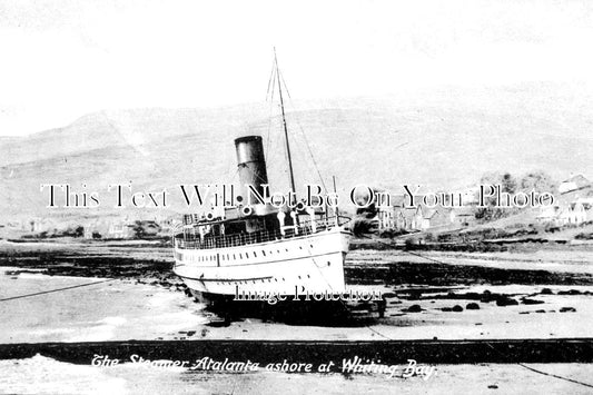 SC 928 - Steamer Atalanta Ashore At Whiting Bay, Isle Of Arran c1910