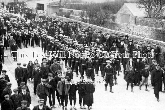 SC 934 - Funeral Of L S Sartin HMS Attentive, Kirkwall, Orkney, Scotland 1911