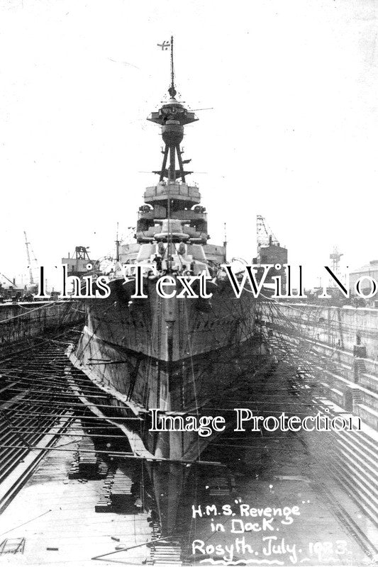 SC 97 - HMS Revenge In Rosyth Dry Dock, Fife, Scotland