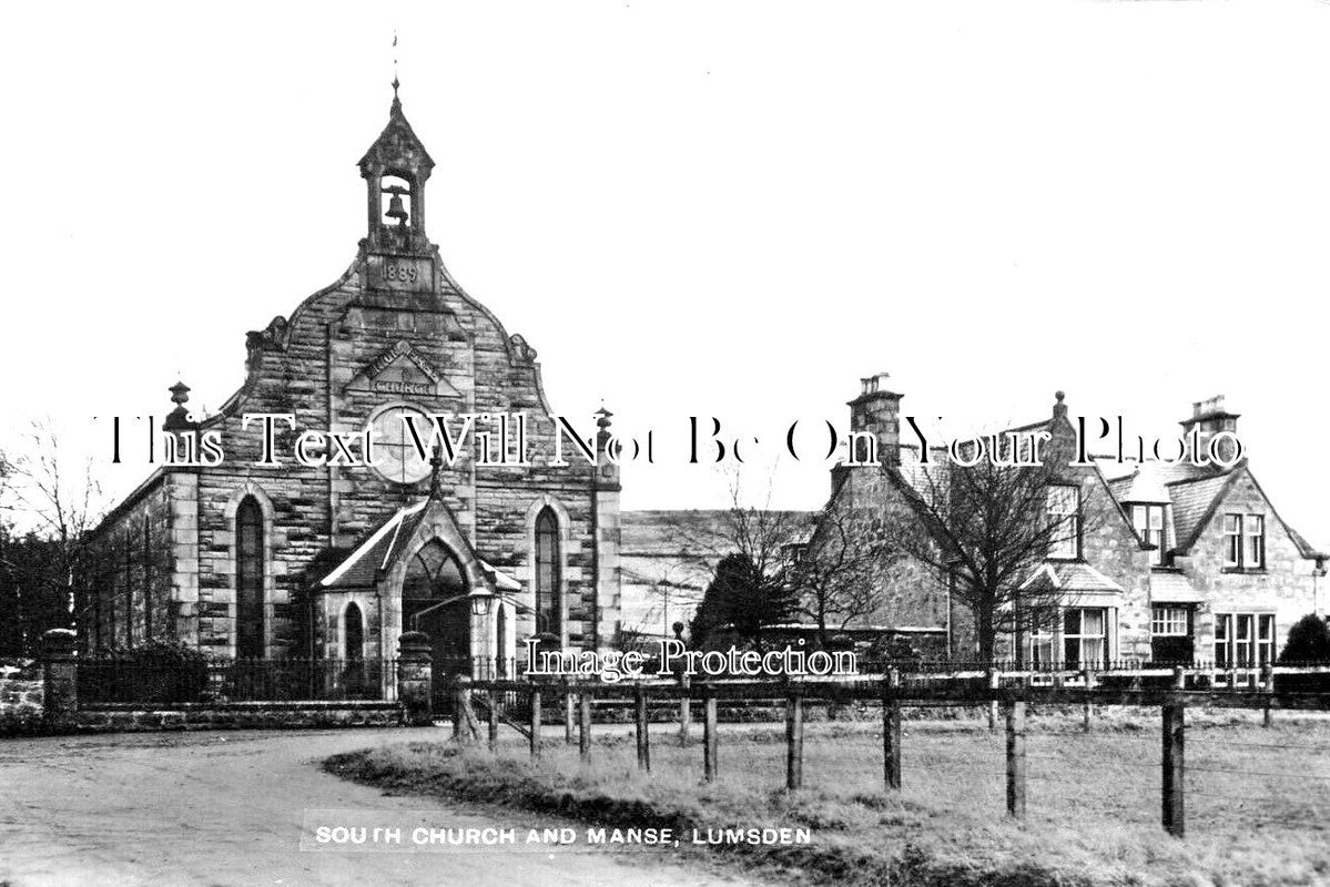 SC 975 - South Church & Manse, Lumsden, Scotland
