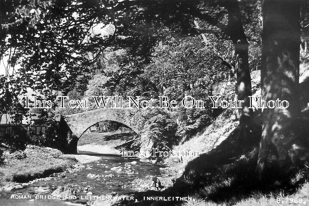 SC 991 - Roman Bridge & Leithen Water, Innerleithen, Scotland c1953