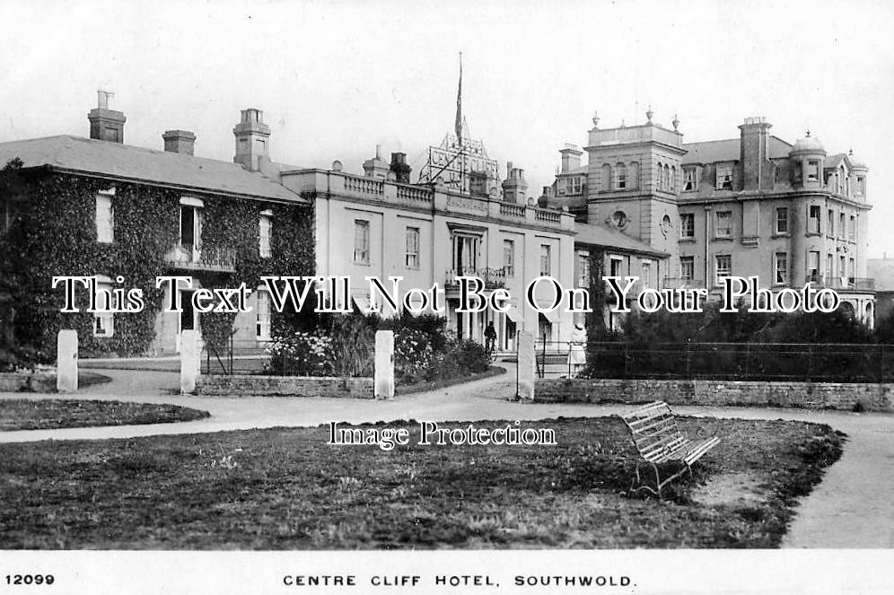 SF 1016 - Centre Cliff Hotel, Southwold, Suffolk c1916