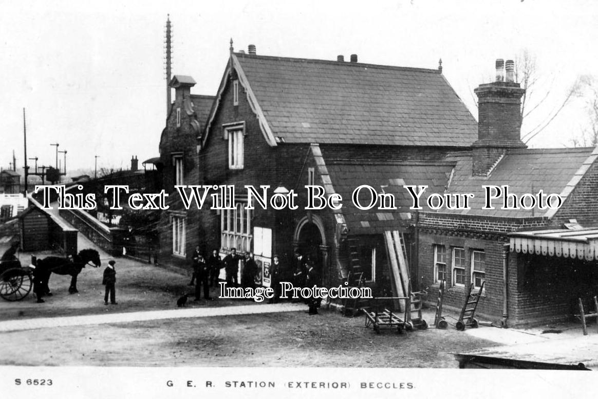 SF 1058 - Beccles Railway Station, Suffolk c1910