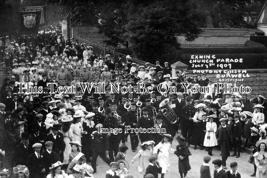 SF 1098 - Exning Church Parade Near Newmarket, Suffolk c1907