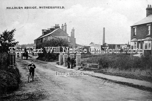 SF 11 - Millburn Bridge, Withersfield, Suffolk c1907