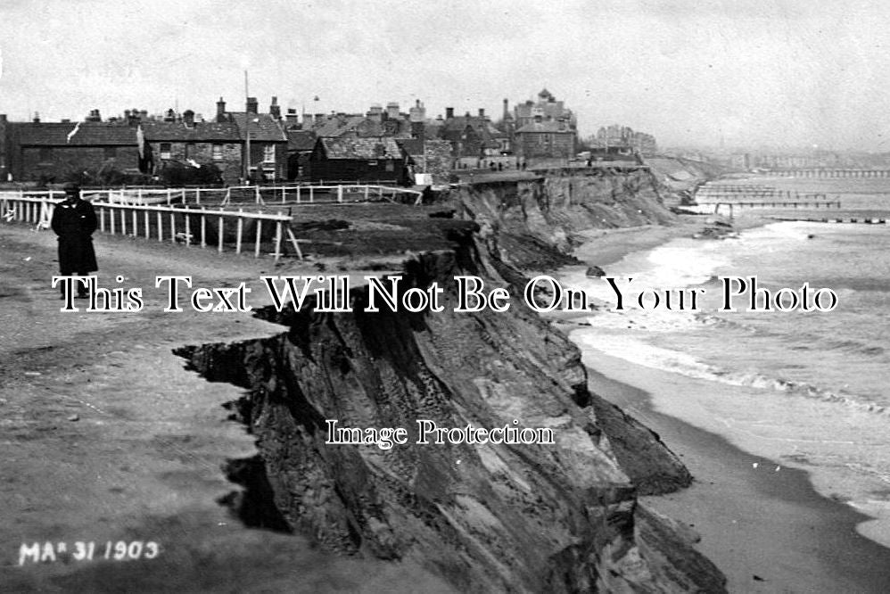 SF 1213 - Pakefield Cliff Erosion, Lowestoft, Suffolk c1903