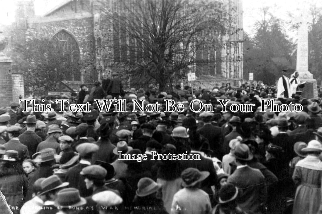 SF 1217 - Bungay War Memorial Unveiling, Suffolk WW1 1921