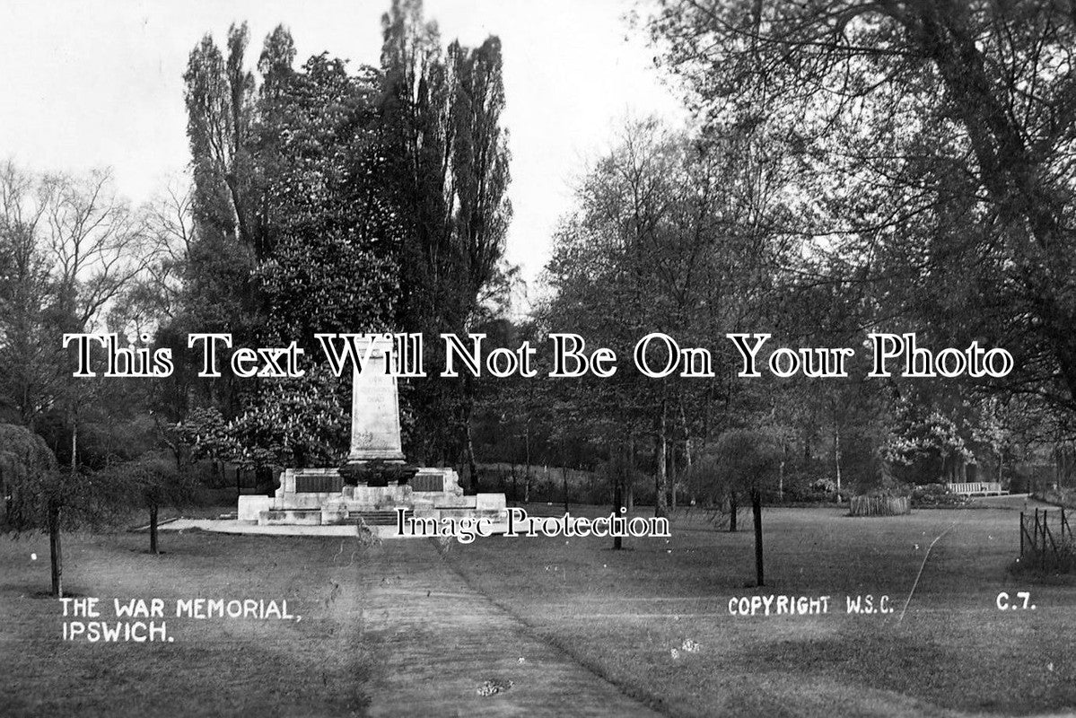 SF 1242 - The War Memorial, Christchurch Park, Ipswich, Suffolk