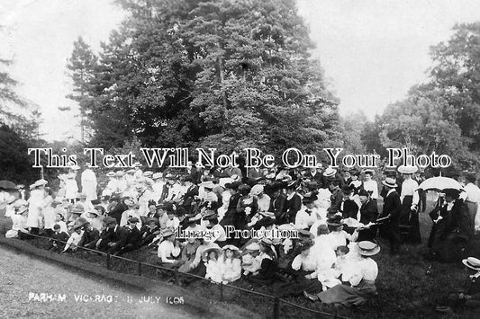 SF 1246 - Gathering At The Vicarage, Parham, Suffolk c1905