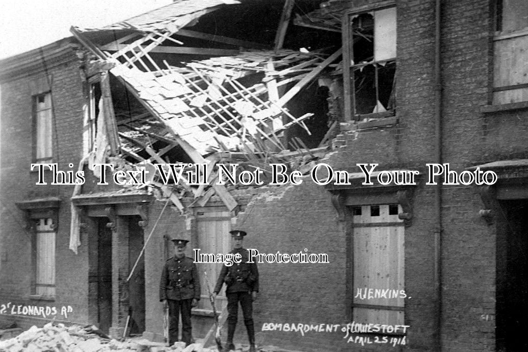 SF 1252 - Bombardment Of Lowestoft, St Leonards Road, Suffolk c1916