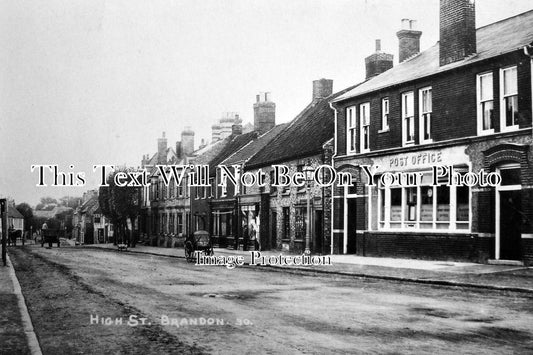 SF 1255 - High Street, Brandon, Suffolk c1916