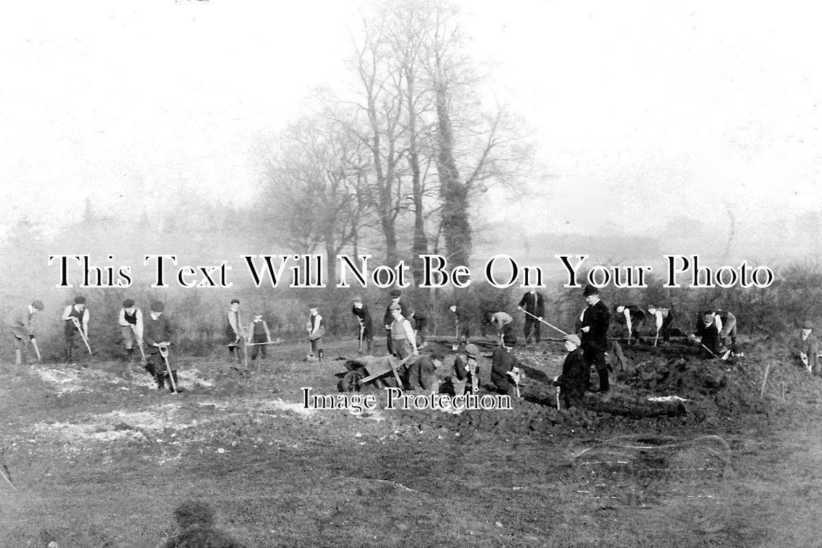 SF 1312 - Boys Gardening At Framlingham School, Suffolk