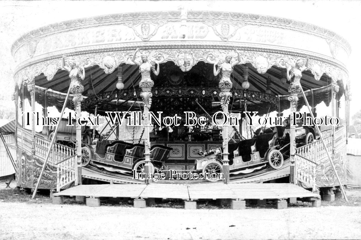 SF 1316 - Parker & Thurstons Motor Car Fairground Ride, Woodbridge, Suffolk