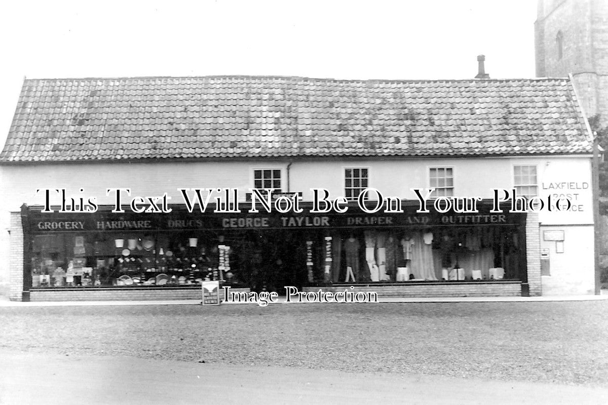 SF 1327 - Post Office & George Taylors Shop, Laxfield, Suffolk