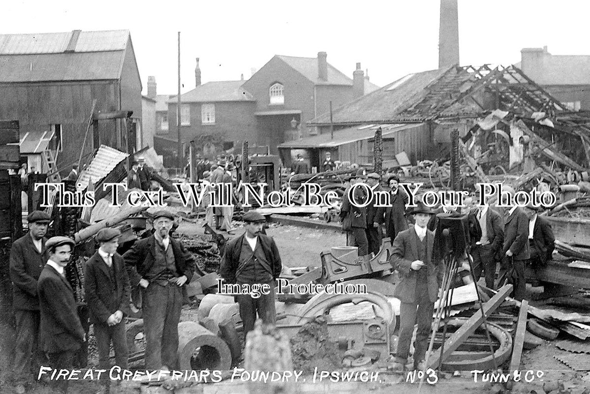 SF 1337 - Fire At Greyfriars Foundry, Ipswich, Suffolk