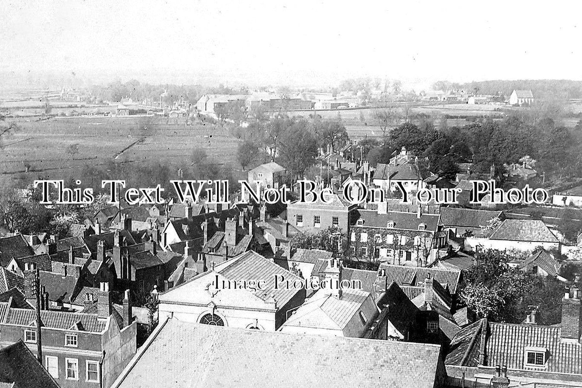 SF 1381 - Birds Eye View Of Bungay, Suffolk c1915