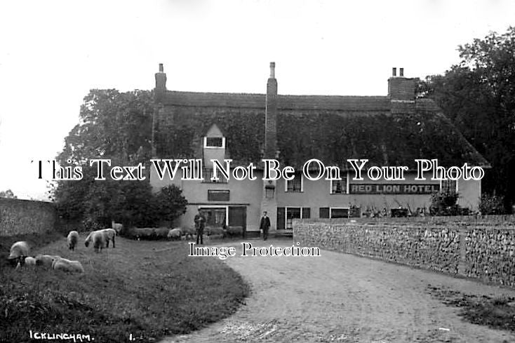 SF 1386 - Red Lion Hotel, Icklingham, Suffolk c1909