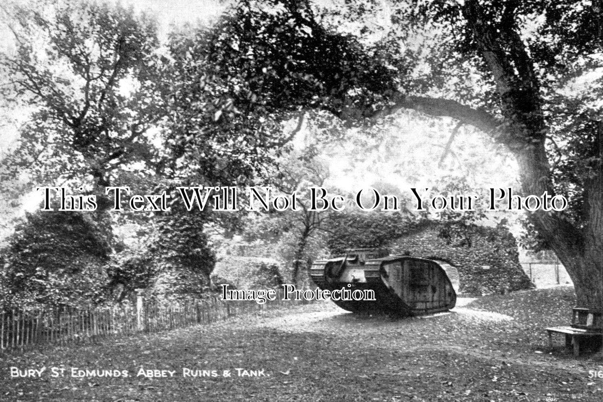 SF 1406 - Abbey Ruins & WW1 Tank, Bury St Edmunds, Suffolk