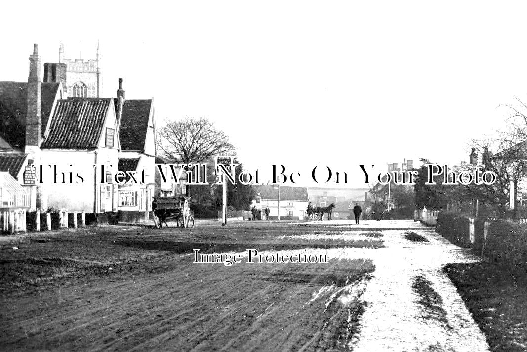 SF 1442 - General Wolfe Pub, High Street, Laxfield, Suffolk c1909