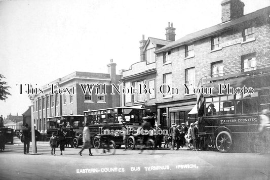 SF 1462 - Eastern Counties Motor Busses At Cattle Market, Ipswich, Suffolk