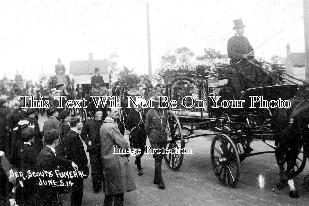 SF 1472 - Scouts Funeral, Carlton Colville, Lowestoft, Suffolk 1914