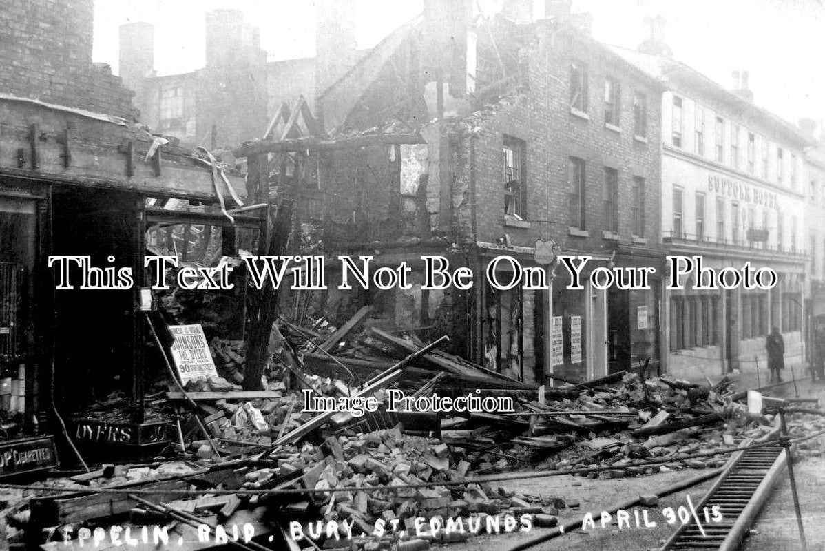 SF 1474 - Zeppelin Raid On Bury St Edmunds, Suffolk April 30th 1915