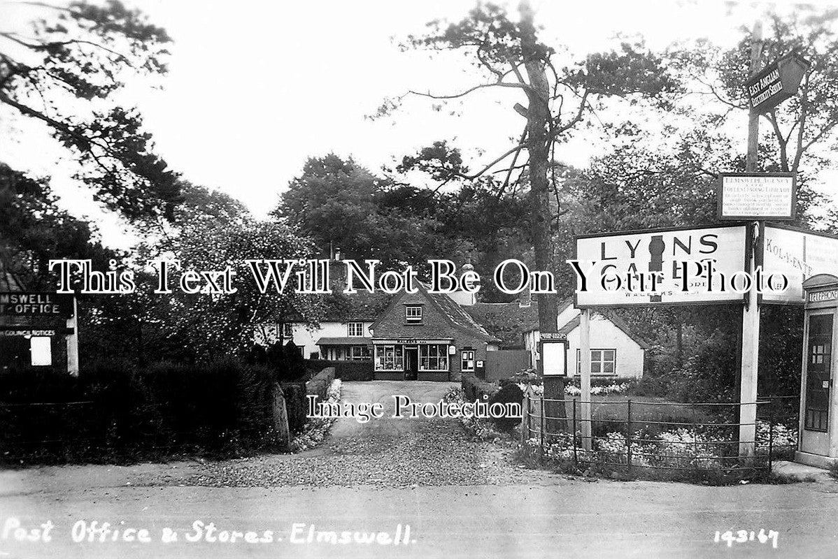 SF 153 - Elmswell Post Office, Suffolk c1937