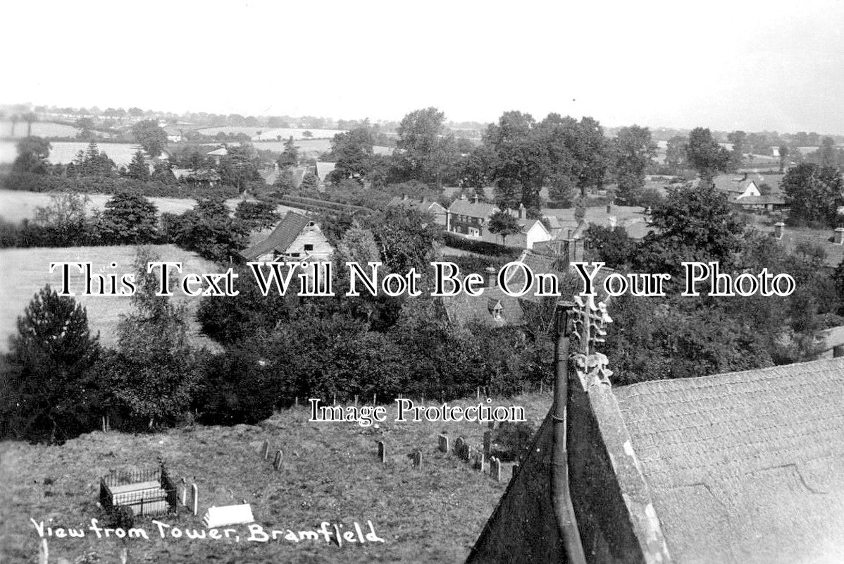 SF 1550 - View From Tower, Bramfield, Suffolk c1940