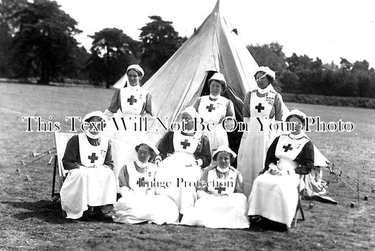 SF 1587 - Nurses, Bury Inspection, Saxmundham, Suffolk 1911