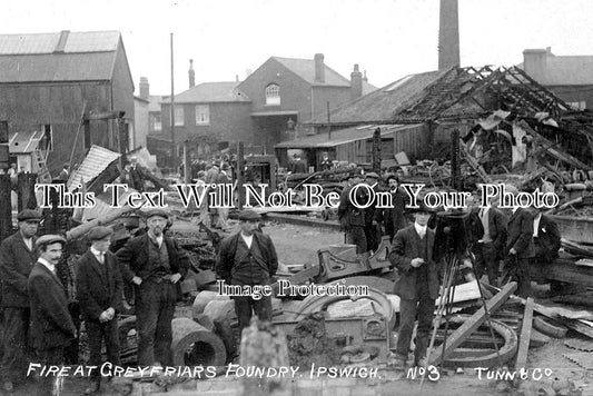 SF 1590 - Greyfriars Foundry Fire, Ipswich, Suffolk 1911