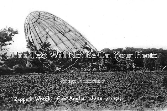 SF 1608 - Zeppelin Wreck, East Anglia, Suffolk 1917