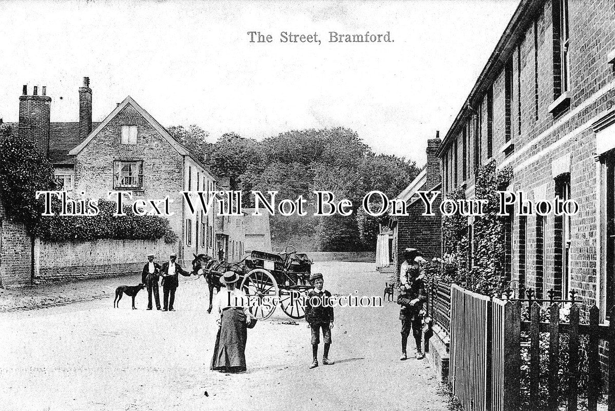 SF 1609 - The Street, Bramford, Suffolk c1909