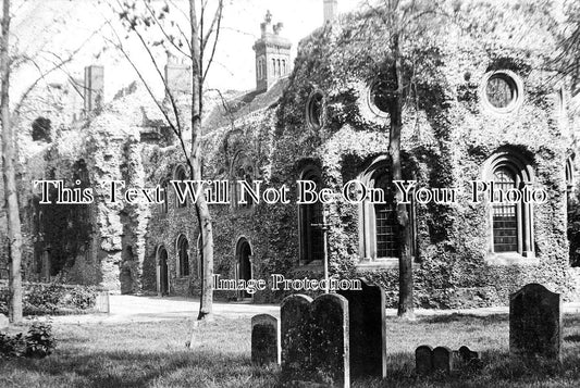 SF 1670 - Houses Embedded In The Abbey Ruins, Bury St Edmunds, Suffolk c1910