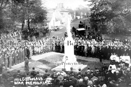 SF 1692 - The War Memorial, Mildenhall, Suffolk