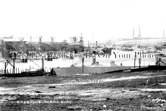 SF 1697 - Gateshead River Tyne At Bill Quay Shipbuilding