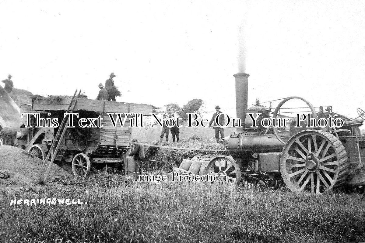 SF 1707 - Threshing In Herringswell, Suffolk