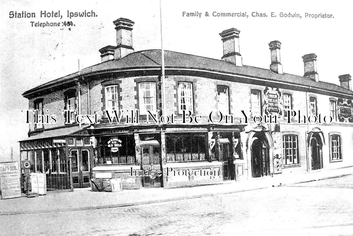 SF 1713 - The Station Hotel, Ipswich, Suffolk c1913