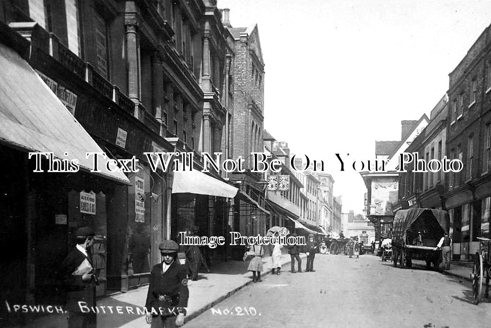 SF 1746 - Buttermarket Street, Ipswich, Suffolk c1910