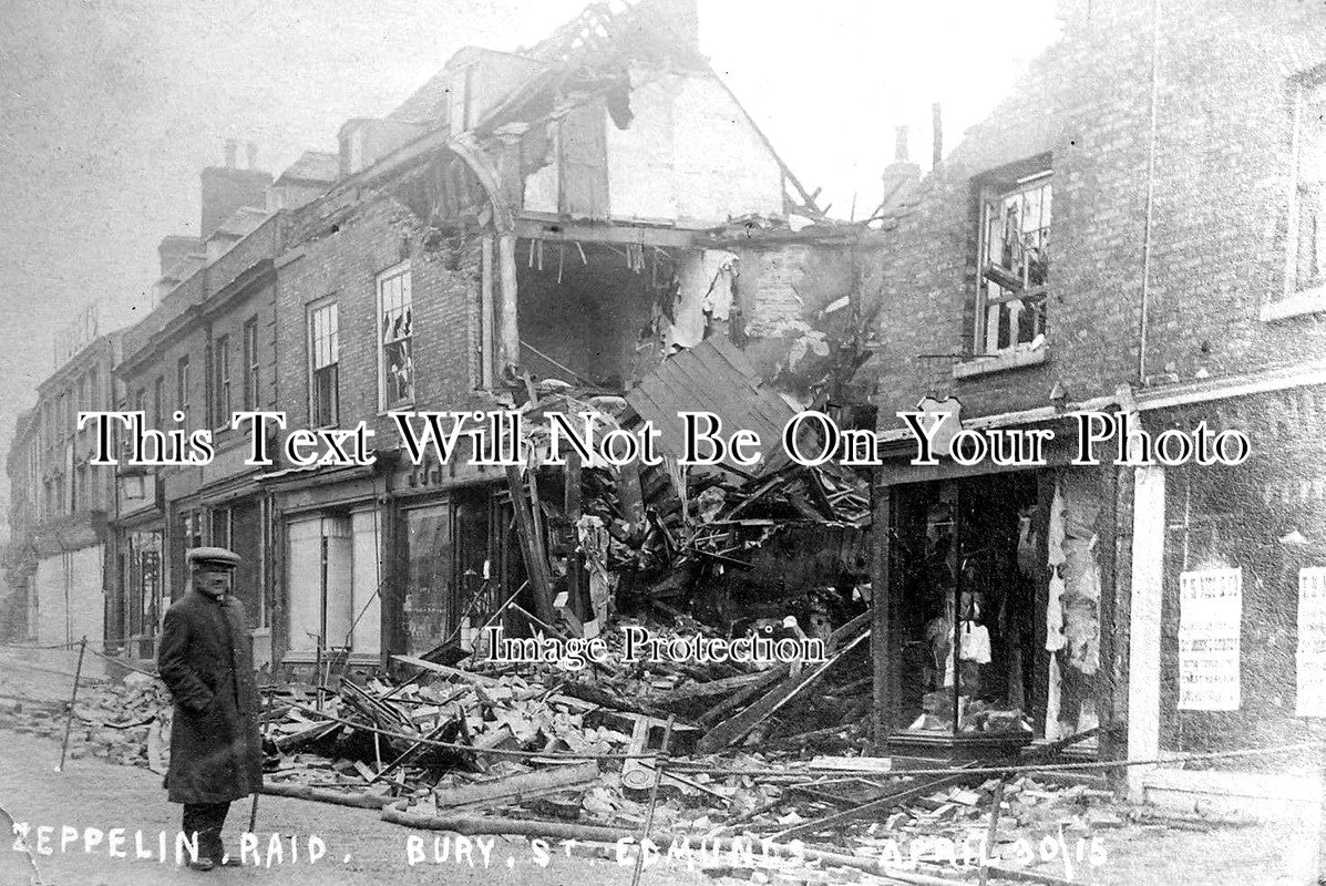 SF 1760 - Zeppelin Raid On Bury St Edmunds, Suffolk 1915