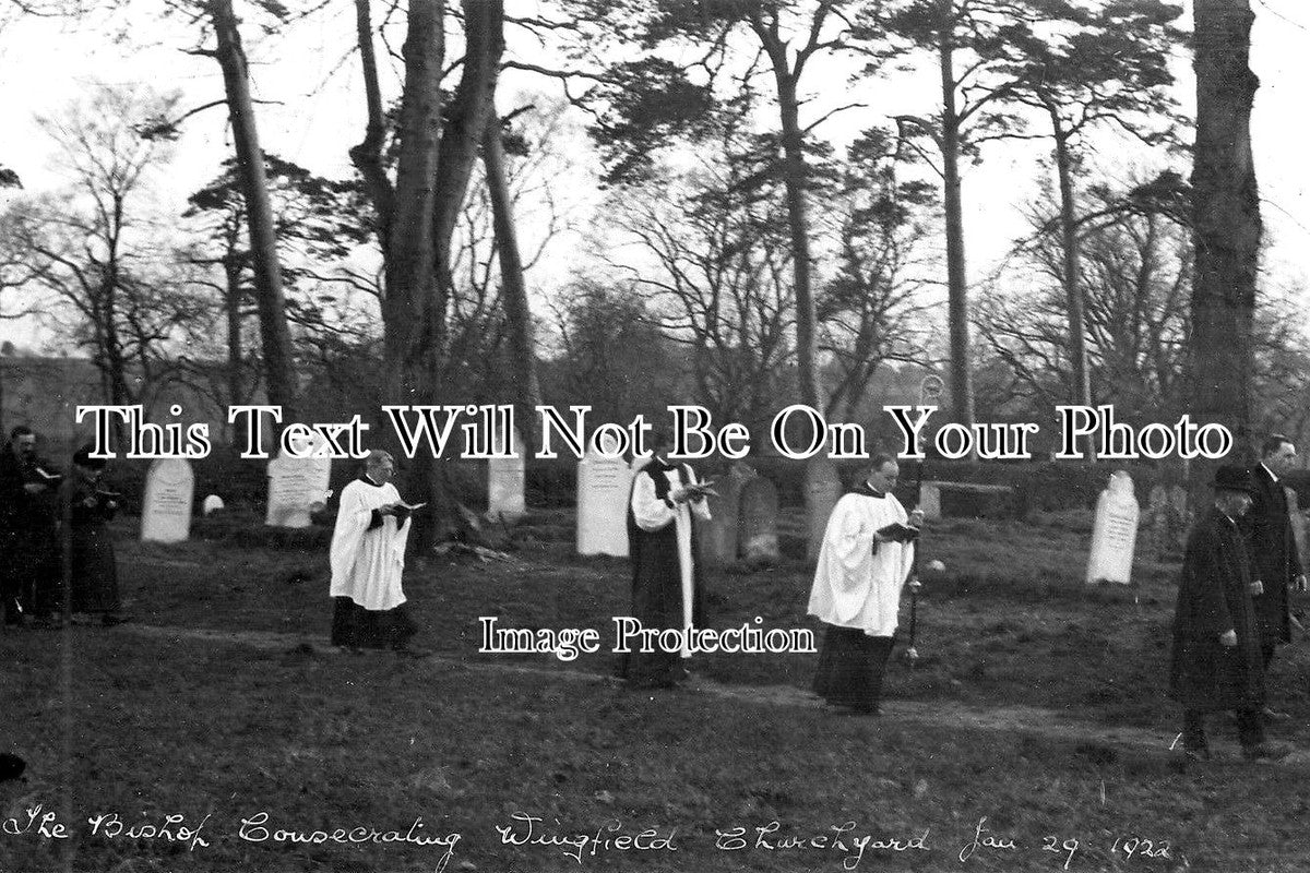 SF 1771 - Bishop Consecrating The Churchyard, Wingfield, Suffolk 1922