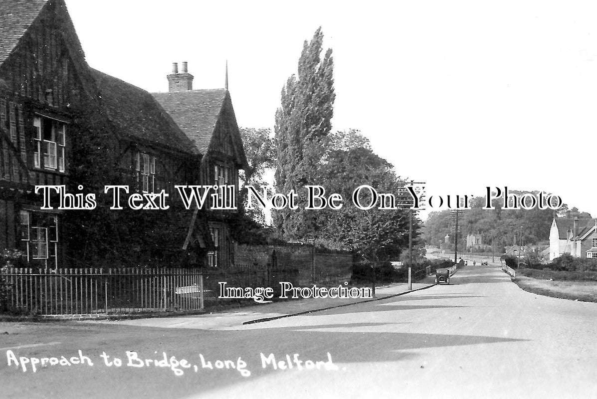 SF 1830 - Approach To Bridge, Long Melford, Suffolk