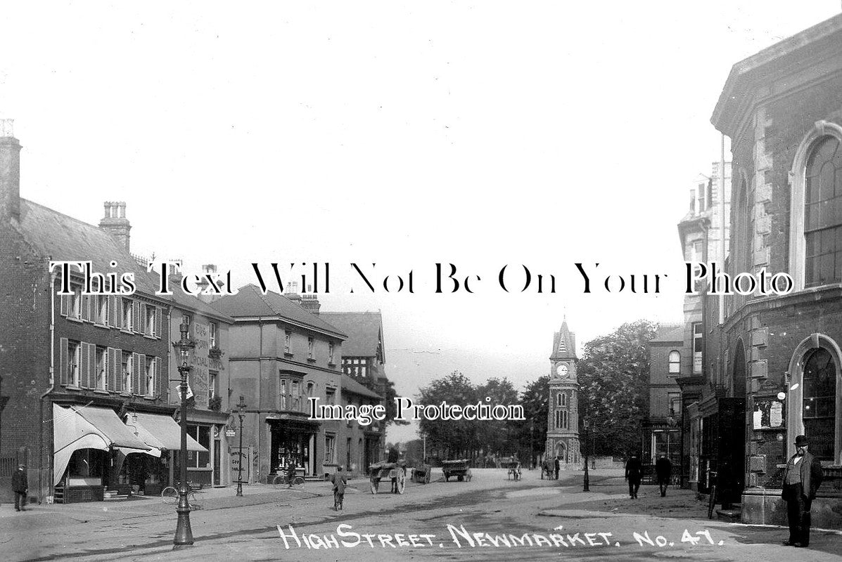 SF 1834 - High Street, Newmarket, Suffolk c1913