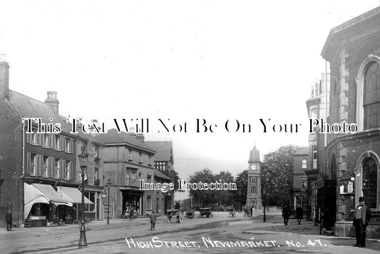 SF 1834 - High Street, Newmarket, Suffolk c1913