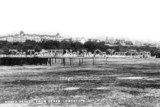 SF 1835 - North Parade From Denes, Lowestoft, Suffolk c1912