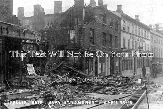 SF 1838 - Zeppelin Raid On Bury St Edmunds, Suffolk 1915 WW1