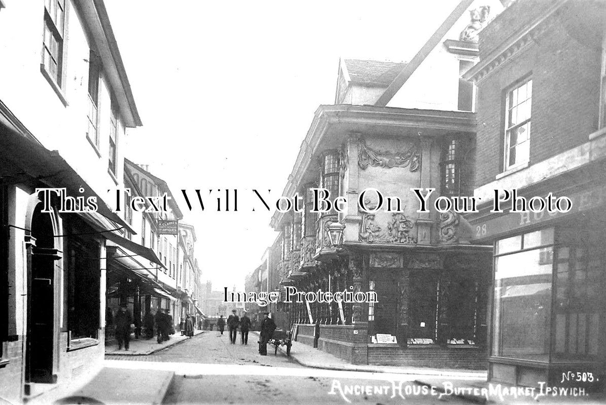 SF 1863 - Ancient House, Butter Market, Ipswich, Suffolk c1904