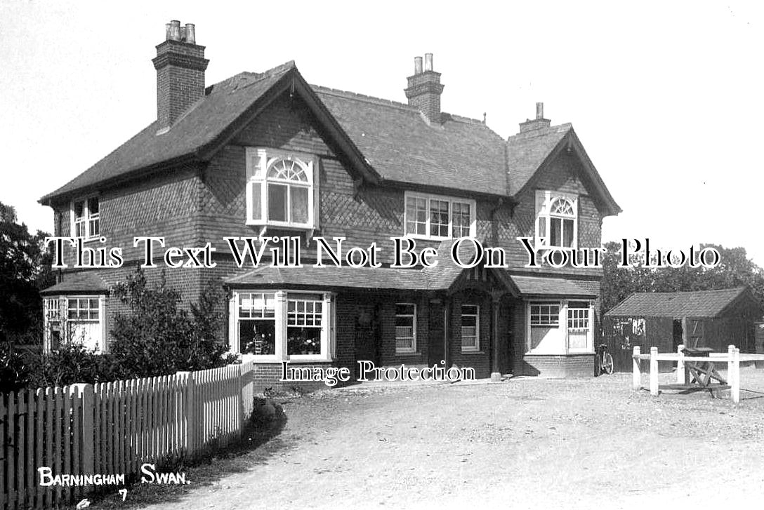 SF 1882 - The Swan Pub, Barningham, Suffolk c1912