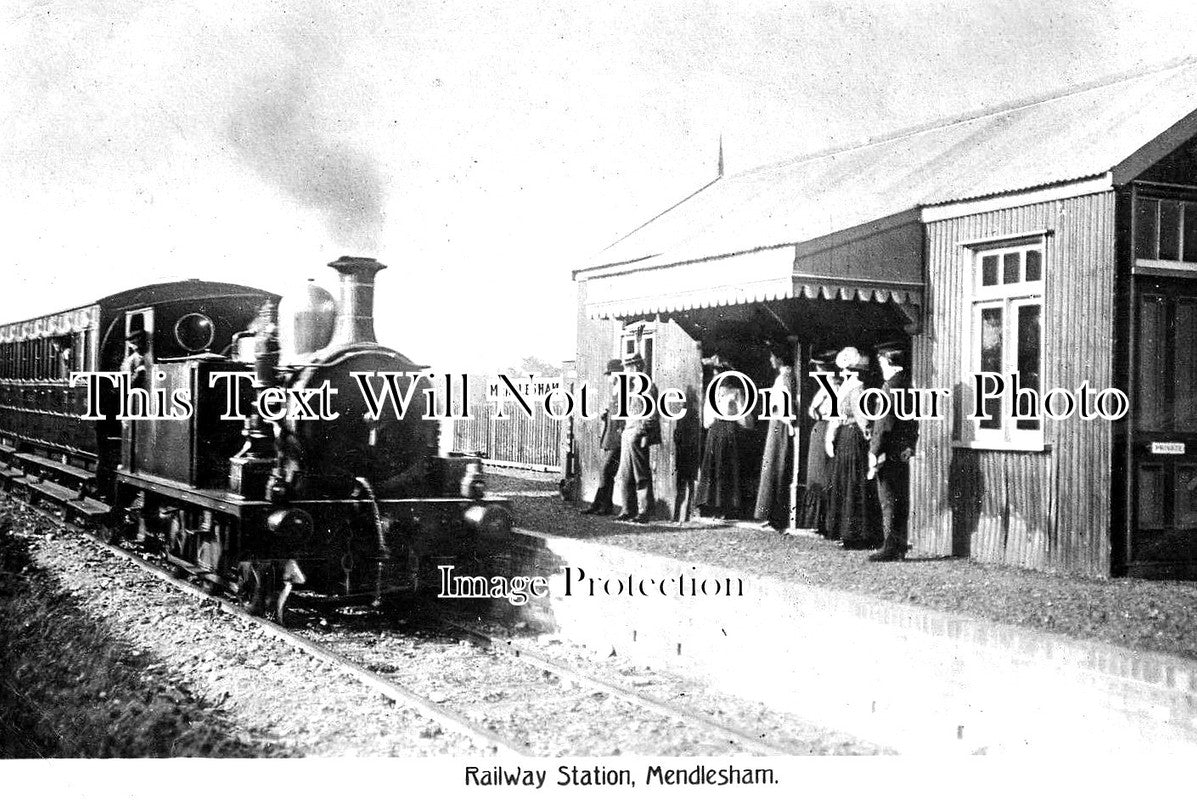 SF 1899 - Mendlesham Railway Station, Suffolk c1908